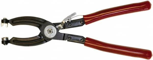 Mag-Mate - 10-1/2" OAL, Hose Clamp Pliers - Straight Jaw, Vinyl Coated Handles - Benchmark Tooling