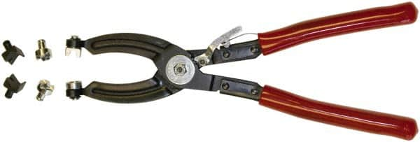 Mag-Mate - 10-1/2" OAL, Hose Clamp Pliers - Straight Jaw, Vinyl Coated Handles - Benchmark Tooling