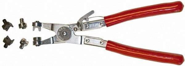 Mag-Mate - 9" OAL, Hose Clamp Pliers - Straight Jaw, Vinyl Coated Handles - Benchmark Tooling