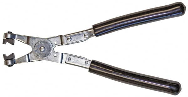 Mag-Mate - 9" OAL, Click Style Hose Clamp Pliers - Straight Jaw, Vinyl Coated Handles - Benchmark Tooling