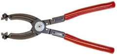 Mag-Mate - 10-1/2" OAL, Click Style Hose Clamp Pliers - Straight Jaw, Vinyl Coated Handles - Benchmark Tooling