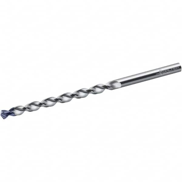 Walter-Titex - 4.1mm, 130° Point, Parabolic Flute, Cobalt Taper Length Drill Bit - Tinal Point Finish, 78mm Flute Length, 119mm OAL, Series A1549TFP - Benchmark Tooling