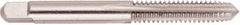 Regal Cutting Tools - M3.5x0.60 Metric Coarse 6H 3 Flute Bright Finish High Speed Steel Straight Flute Standard Hand Tap - Plug, Right Hand Thread, 2" OAL, 11/16" Thread Length, D4 Limit, Oversize - Exact Industrial Supply