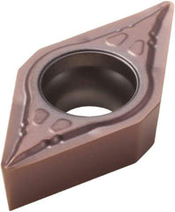 Seco - DCMX32.51 F1 Grade TP1030 Cermet Turning Insert - Uncoated, 55° Diamond, 3/8" Inscr Circle, 5/32" Thick, 1/64" Corner Radius - Benchmark Tooling