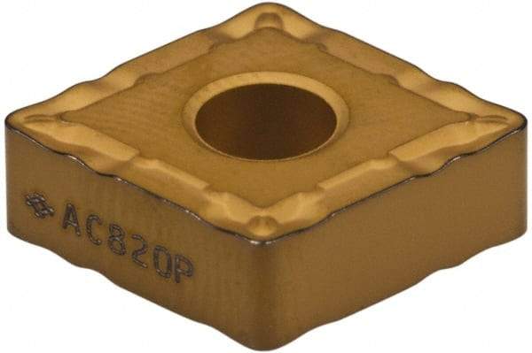 Sumitomo - CNMG432 ESX Grade AC820P Carbide Turning Insert - 80° Diamond, 1/2" Inscr Circle, 3/16" Thick, 1/32" Corner Radius - Benchmark Tooling