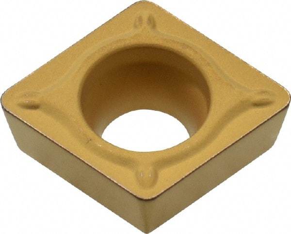 Sumitomo - CPMT32.52 ESU Grade AC820P Carbide Turning Insert - 80° Diamond, 3/8" Inscr Circle, 5/32" Thick, 1/32" Corner Radius - Benchmark Tooling