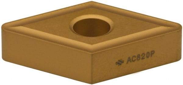 Sumitomo - DNMG432 ENZ Grade AC820P Carbide Turning Insert - 55° Diamond, 1/2" Inscr Circle, 3/16" Thick, 1/32" Corner Radius - Benchmark Tooling