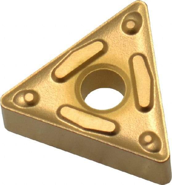 Sumitomo - TNMG332 ENG Grade AC830P Carbide Turning Insert - 60° Triangle, 3/8" Inscr Circle, 3/16" Thick, 1/32" Corner Radius - Benchmark Tooling