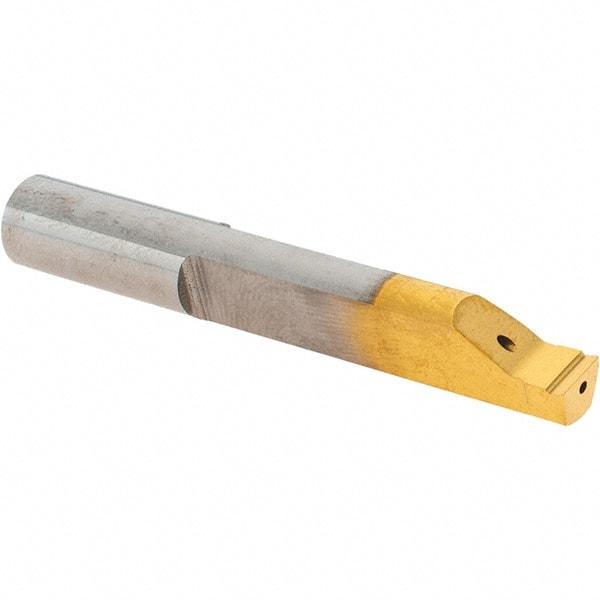 Iscar - 5mm Groove Width, 20mm Min Hole Diam, 35mm Max Hole Depth, Face Grooving Tool - 55mm OAL, Solid Carbide, TiAlN/TiN Finish - Exact Industrial Supply