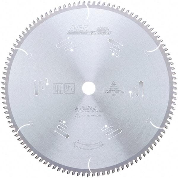 Amana Tool - 14" Diam, 1" Arbor Hole Diam, 108 Tooth Wet & Dry Cut Saw Blade - Carbide-Tipped, Clean Action, Standard Round Arbor - Benchmark Tooling