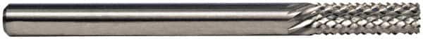 M.A. Ford - 5/16" Diam, 7/8" LOC, Burr End, Solid Carbide Diamond Pattern Router Bit - 2-1/2" OAL, 5/16" Shank Diam - Benchmark Tooling