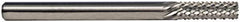 M.A. Ford - 5/16" Diam, 7/8" LOC, Burr End, Solid Carbide Diamond Pattern Router Bit - 2-1/2" OAL, 5/16" Shank Diam - Benchmark Tooling