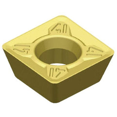 Kennametal - SDMT32.5 41 Grade X500 Carbide Milling Insert - TiN/TiC/TiN Finish, 0.156" Thick, 3/8" Inscribed Circle, 0.031" Corner Radius - Benchmark Tooling