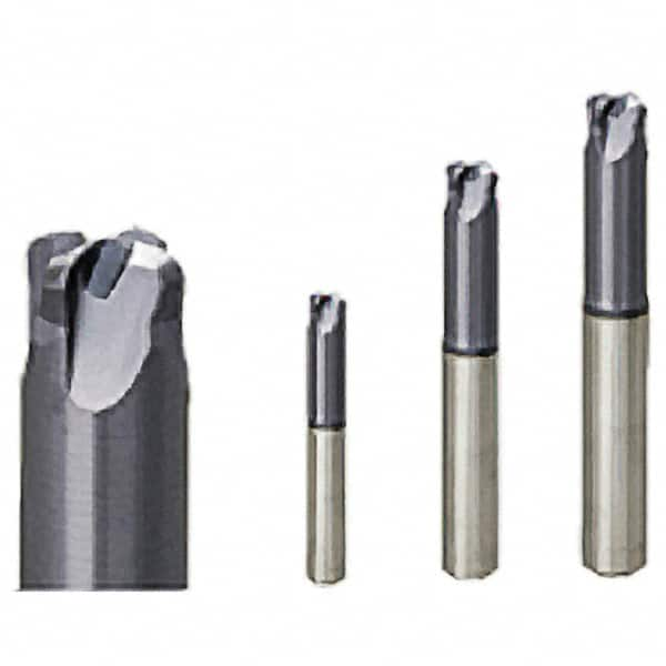 Iscar - 20mm, 4 Flute, Single End, Solid Carbide, 4.02mm Corner Radius End Mill - 104mm OAL, Right Hand Flute, 1mm LOC, Right Hand Cut, 46mm Extended Reach - Benchmark Tooling