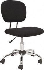 OIF - 33 to 36-3/4" High Office/Managerial/Executive Chair - 18" Wide x 21-5/8" Deep, Fabric Mesh Seat, Black - Benchmark Tooling