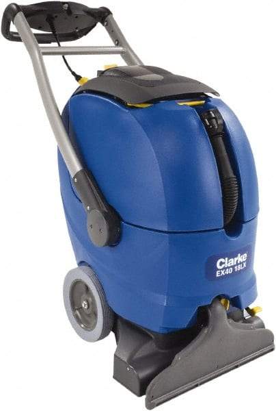 Clarke - 18" Cleaning Width, 120" Water Lift, Walk Behind Portable Carpet Extractor - 1.5 hp, 12 Gal Tank Capacity, 10 Gal Tank Recovery Capacity, 120 Pump psi - Benchmark Tooling