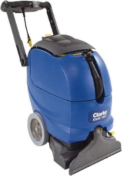 Clarke - 16" Cleaning Width, 120" Water Lift, Walk Behind Portable Carpet Extractor - 1.5 hp, 9 Gal Tank Capacity, 7 Gal Tank Recovery Capacity, 120 Pump psi - Benchmark Tooling