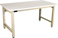 Proline - 60 Wide x 36" Deep x 36" High, Static Dissipative Workbench - Adjustable Height Legs, Beige - Benchmark Tooling