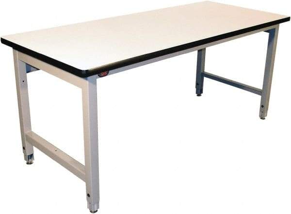 Proline - 60 Wide x 30" Deep x 36" High, Static Dissipative Workbench - Adjustable Height Legs, Gray - Benchmark Tooling