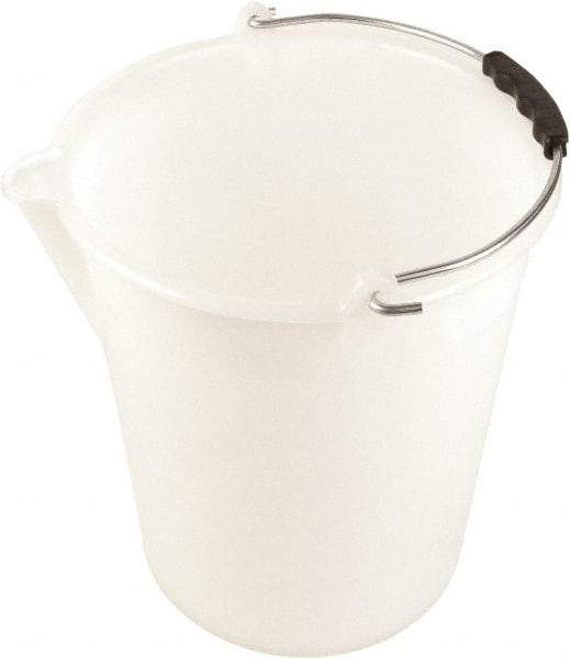 Dynalon Labware - 4-1/2 Gal Translucent Tapered Conical Polyethylene Bucket - 13-3/8" High x 12-3/16" Diam - Benchmark Tooling