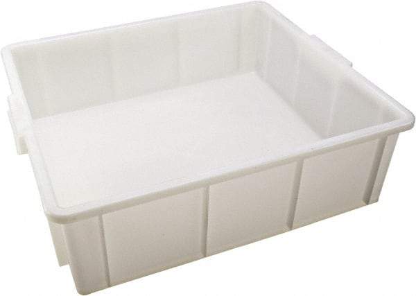 Dynalon Labware - White Polyethylene Tote Container - Stacking, 18" Long x 16.1" Wide x 5.6" High - Benchmark Tooling