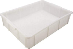 Dynalon Labware - White Polyethylene Tote Container - Stacking, 16.3" Long x 12.2" Wide x 3.8" High - Benchmark Tooling