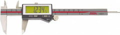 SPI - 0 to 12" Range 0.0005" Resolution, IP67 Electronic Caliper - Stainless Steel with 2.35" Stainless Steel Jaws, 0.0016" Accuracy - Benchmark Tooling