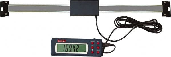 SPI - Electronic Linear Scales Maximum Measurement (Inch): 8 Horizontal or Vertical: Horizontal, Vertical - Benchmark Tooling