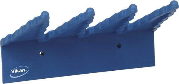 Vikan - 22 Lb, 6-1/2" Wide, 2-1/2" High, Polypropylene, Wall Bracket - 9-1/2" Long, 3 Holders - Benchmark Tooling