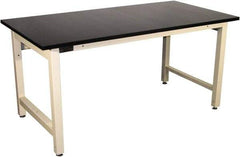 Proline - 60 Wide x 36" Deep x 36" High, Epoxy Resin Workbench - Adjustable Height Legs, Beige - Benchmark Tooling