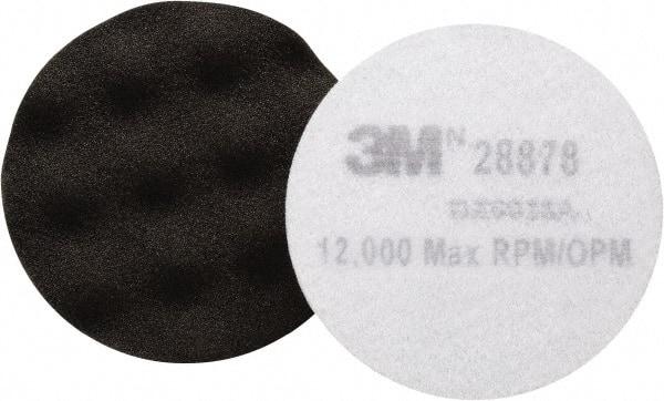 3M - 3-3/4" Diam Foam Buffing & Backing Pad - Hook & Loop Attachment - Benchmark Tooling