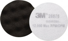 3M - 3-1/4" Diam Foam Buffing & Backing Pad - Hook & Loop Attachment - Benchmark Tooling