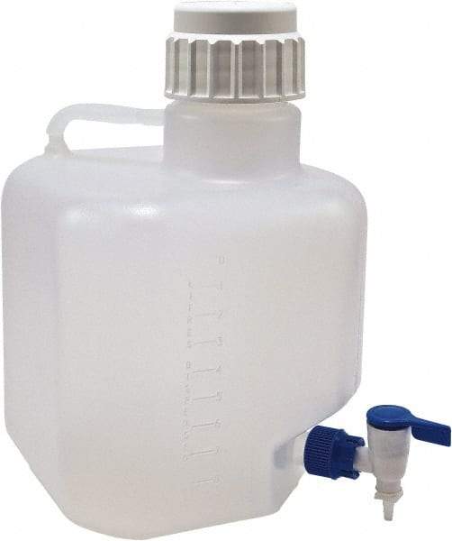 Dynalon Labware - 10,000 mL Carboy - Polypropylene, Translucent, 14.1" High x 9.4" Diam, 90mm Cap - Benchmark Tooling