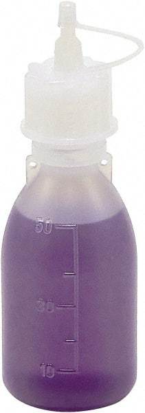 Dynalon Labware - 50 mL Dispensing Bottle - Polyethylene, Translucent, 4.2" High x 1-1/2" Diam, 15mm Cap - Benchmark Tooling