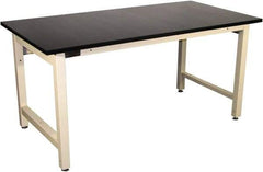 Proline - 60 Wide x 30" Deep x 36" High, Epoxy Resin Workbench - Adjustable Height Legs, Beige - Benchmark Tooling