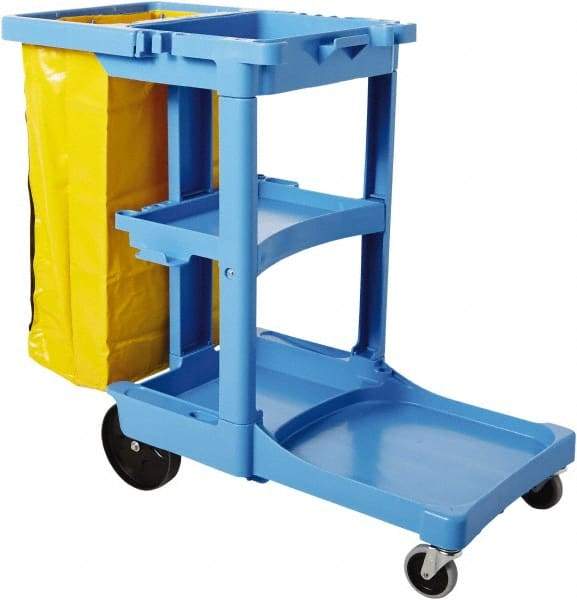 Rubbermaid - Plastic Janitor Cart - 21-3/4" Width - Benchmark Tooling