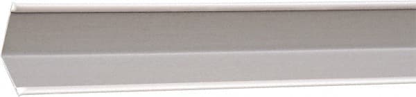 Armstrong World - 144" Long x 7/8" Wide, Hot-Dipped Galvanized Steel Angled Molding - ASTM C636 Specification, White - Benchmark Tooling