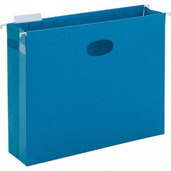 SMEAD - 12-1/4 x 9-1/2", Letter Size, Sky Blue, Hanging File Folder - 11 Point Stock, 1/5 Tab Cut Location - Benchmark Tooling