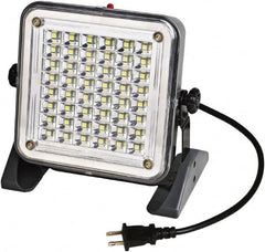 Value Collection - 120 Volt, 10 Watt, Electric, LED Portable Floor Work Light - 10' Cord, 1 Head, 750 Lumens, ABS - Benchmark Tooling