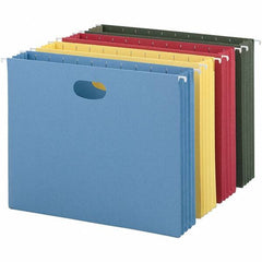 SMEAD - 12-1/4 x 9-1/2", Letter Size, Assorted Colors, Hanging File Folder - 11 Point Stock - Benchmark Tooling