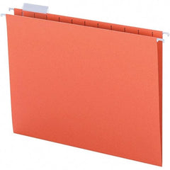 SMEAD - 12-1/4 x 9-1/2", Letter Size, Orange, Hanging File Folder - 11 Point Stock, 1/5 Tab Cut Location - Benchmark Tooling