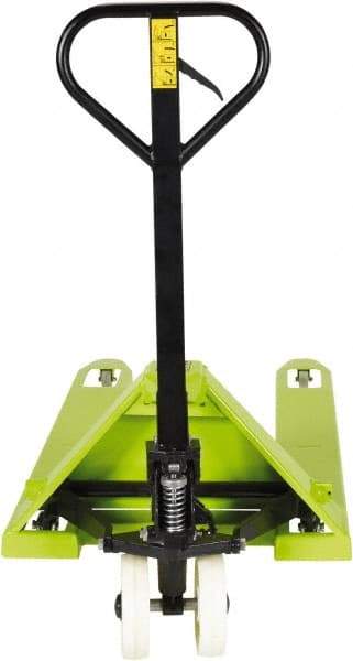 Vestil - 5,500 Lb Capacity, 7-3/4" Lift Hand Pallet Truck - 3-1/4" to 7-3/4" Lift Height, 48" Fork Length x 27" Fork Width, 27" Overall Width - Benchmark Tooling