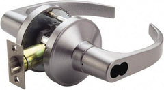 Ability One - Grade 1 Communication Lever Lockset - 2-3/4" Back Set, Zinc, Satin Chrome Finish - Benchmark Tooling