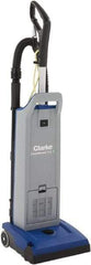 Clarke - Single Motor Upright Vacuum Cleaner - 11-1/2" Cleaning Width, 9" Amps, Ergonomic Handle - Benchmark Tooling