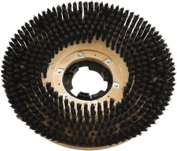 Clarke - 17" Diam Scrubbing Brush - 17" Machine, Black Pad, Polypropylene - Benchmark Tooling