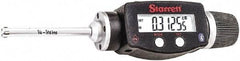 Starrett - 1/4" to 5/16", IP67, Carbide Face Electronic Inside Micrometer - 0.00005" Resolution, 0.00015" Accuracy, 2-1/4" Gage Depth - Benchmark Tooling