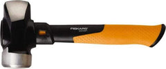 Fiskars - 3 Lb Head, 11" Long Sledge Hammer - Steel Head, Steel Handle with Grip - Benchmark Tooling