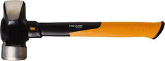 Fiskars - 4 Lb Head, 14" Long Sledge Hammer - Steel Head, Steel Handle with Grip - Benchmark Tooling