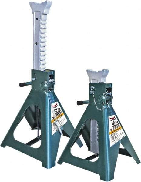 Safeguard - 24,000 Lb Capacity Jack Stand - 19-15/16 to 30-5/16" High - Benchmark Tooling