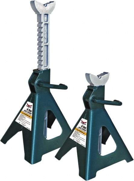 Safeguard - 12,000 Lb Capacity Jack Stand - 15-3/4 to 24-3/8" High - Benchmark Tooling